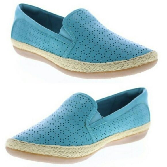 Turquoise/Teal Colored Clarks Danelly Ballet Flat Women's Size 10 - Picture 1 of 10